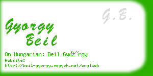 gyorgy beil business card